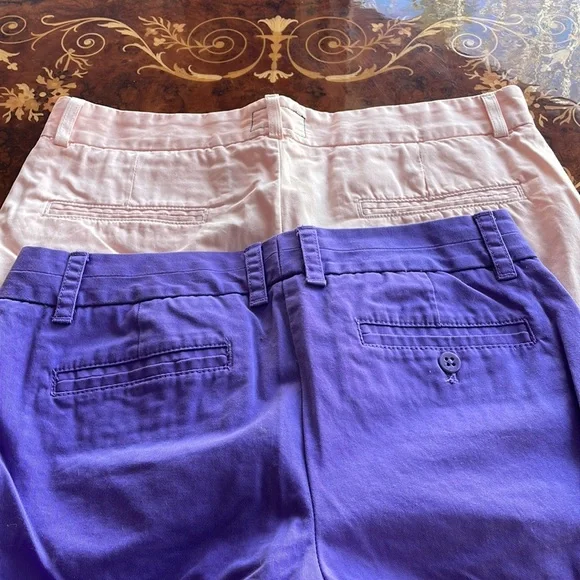 J CREW & CURRENT ELLIOT sz6/28 summer shorts chinos lot purple pink - Picture 6 of 6